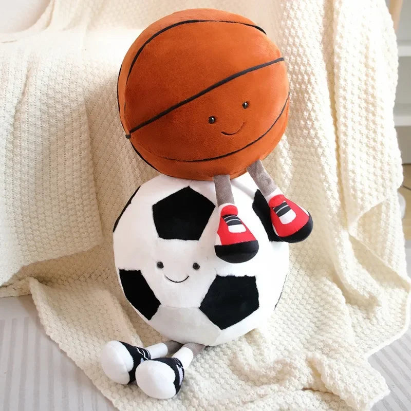 cm football doll, basketball plush toy, creative football doll, pillow, pet ball, dog and cat interactive toy - Smarsty
