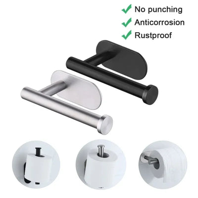 No Drilling Stainless Steel Toilet Paper Holder - Smarsty