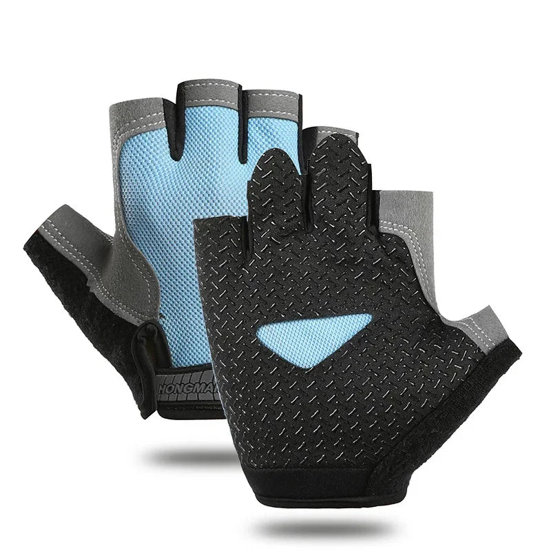 Breathable Half Finger Cycling Gloves Anti Slip Shock Absorption - Smarsty