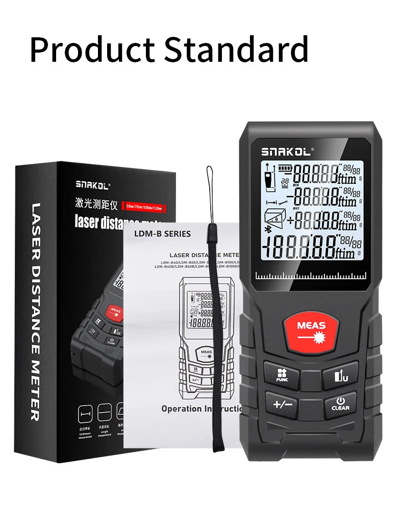 Snakol Laser Distance Meter with High Accuracy Measurement - Smarsty