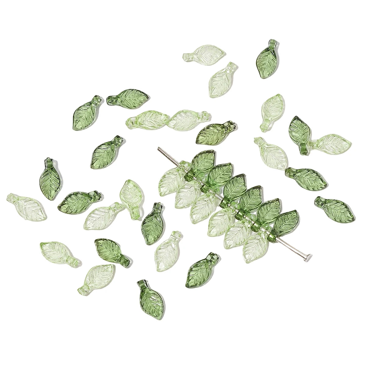 Acrylic Tree Leaf Beads For Handmade DIY Jewelry Set - Smarsty
