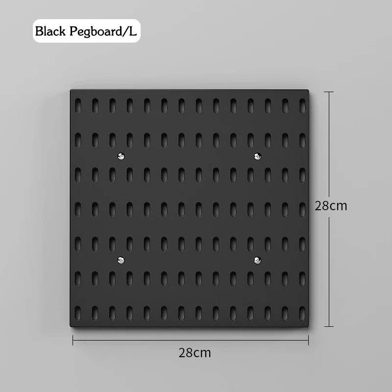 DIY Pegboard Accessories Kitchen Organization No Drill Hanging Shelf Storage Hooks Wall Organizer Crafts For Garage Room