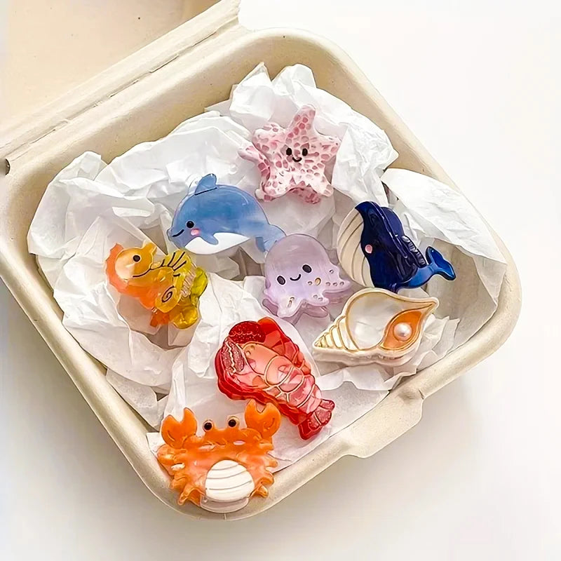 Acetate Ocean Animal Hair Clips for Women - Smarsty