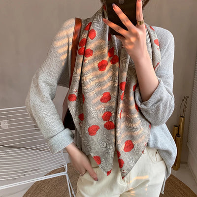 Luxury Women's Spring Scarf Soft Polyester Shawl - Smarsty
