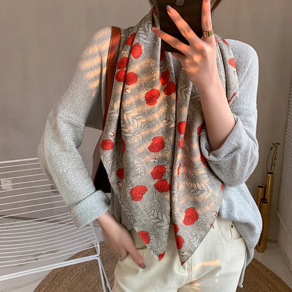Luxury Women's Spring Scarf Soft Polyester Shawl - Smarsty