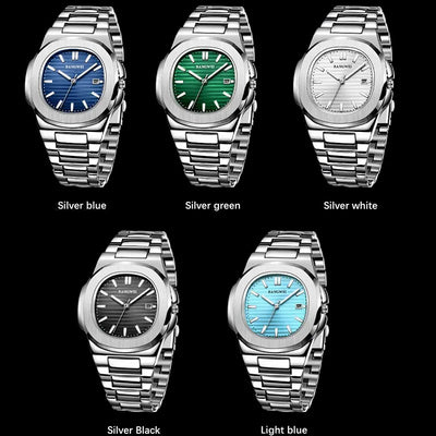 Luxury Waterproof Men's Quartz Watch with Automatic Date - Smarsty