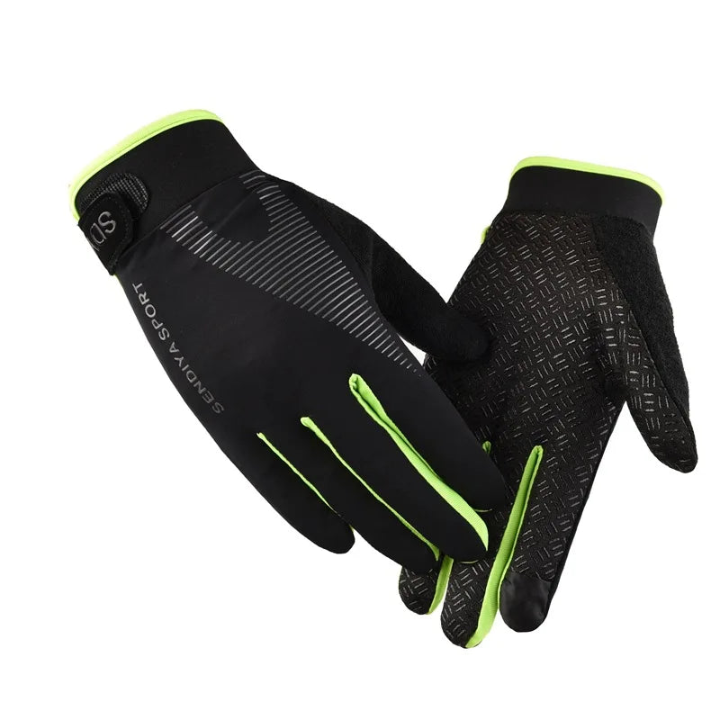 Men Full Finger Cycling Gloves Touch Screen Outdoor Sports - Smarsty