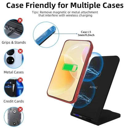 Fast Wireless Charging Desk Stand for All Smartphones - Smarsty