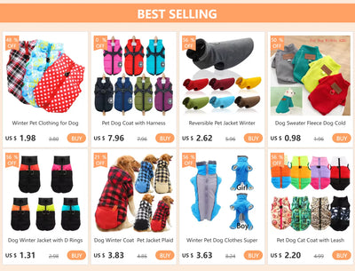 Reversible Plaid Dog Winter Coat for Comfort and Warmth - Smarsty