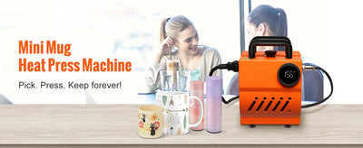 SucceBuy 11oz-15oz Mug Heat Press Mini Gift Ceramic Cup Presser Tumbler DIY Handheld Sublimation Blanks Auto Printing Machine