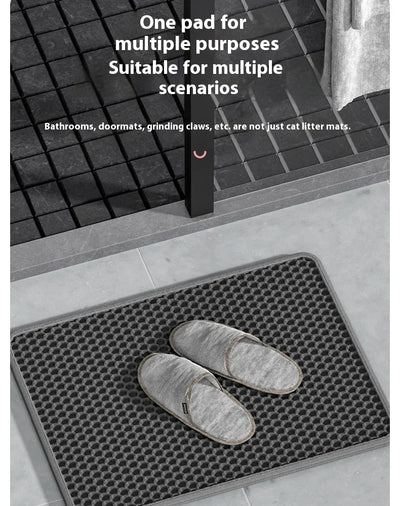 Large Waterproof Double Layer Cat Litter Mat Non-Slip Washable Pet Litter Box Mat Durable Sand Trapper Easy Clean Cat Toilet Mat