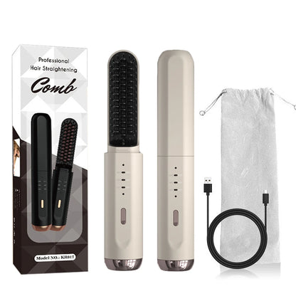 Cordless Beard Straightener Brush for Fast Styling - Smarsty