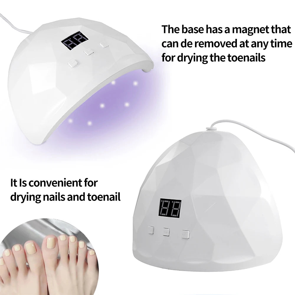 LULAA 88W Nail Dryer Lamp With Eye Protection - Smarsty