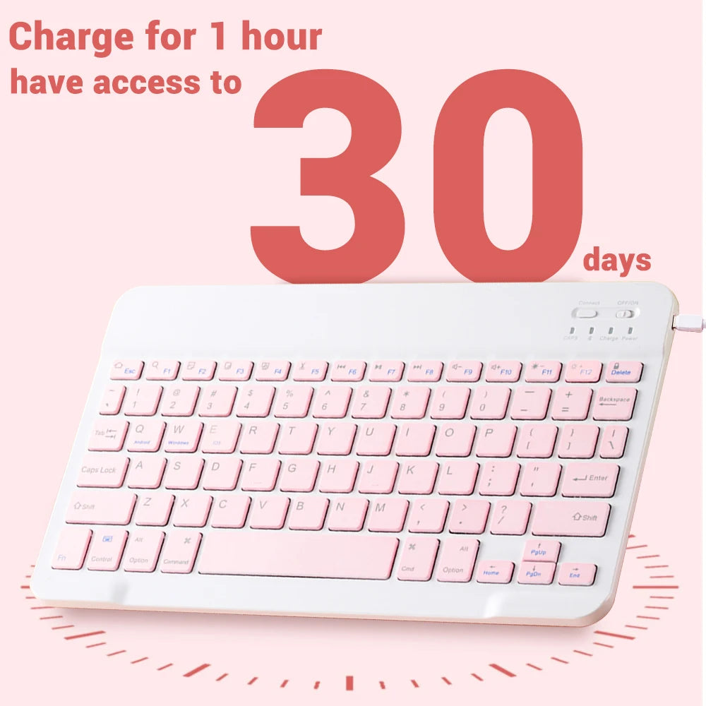 Mini Wireless Bluetooth Keyboard With Integrated Mouse