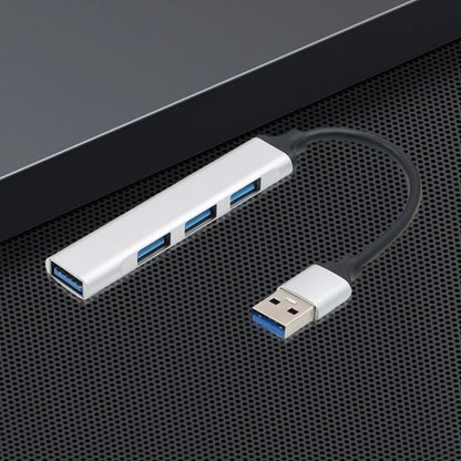 4-In-1 USB 3.0 Hub Adapter 5Gbps USB Splitter USB C To USB Hub Multiple USB 3.0 Hub USB Port Expander for Laptop and PC
