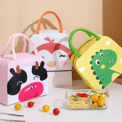 Cartoon Kids Lunch Bag With Thermal Insulation Waterproof - Smarsty