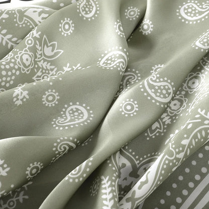 Elegant Silk Floral Hairbands and Neck Scarves - Smarsty