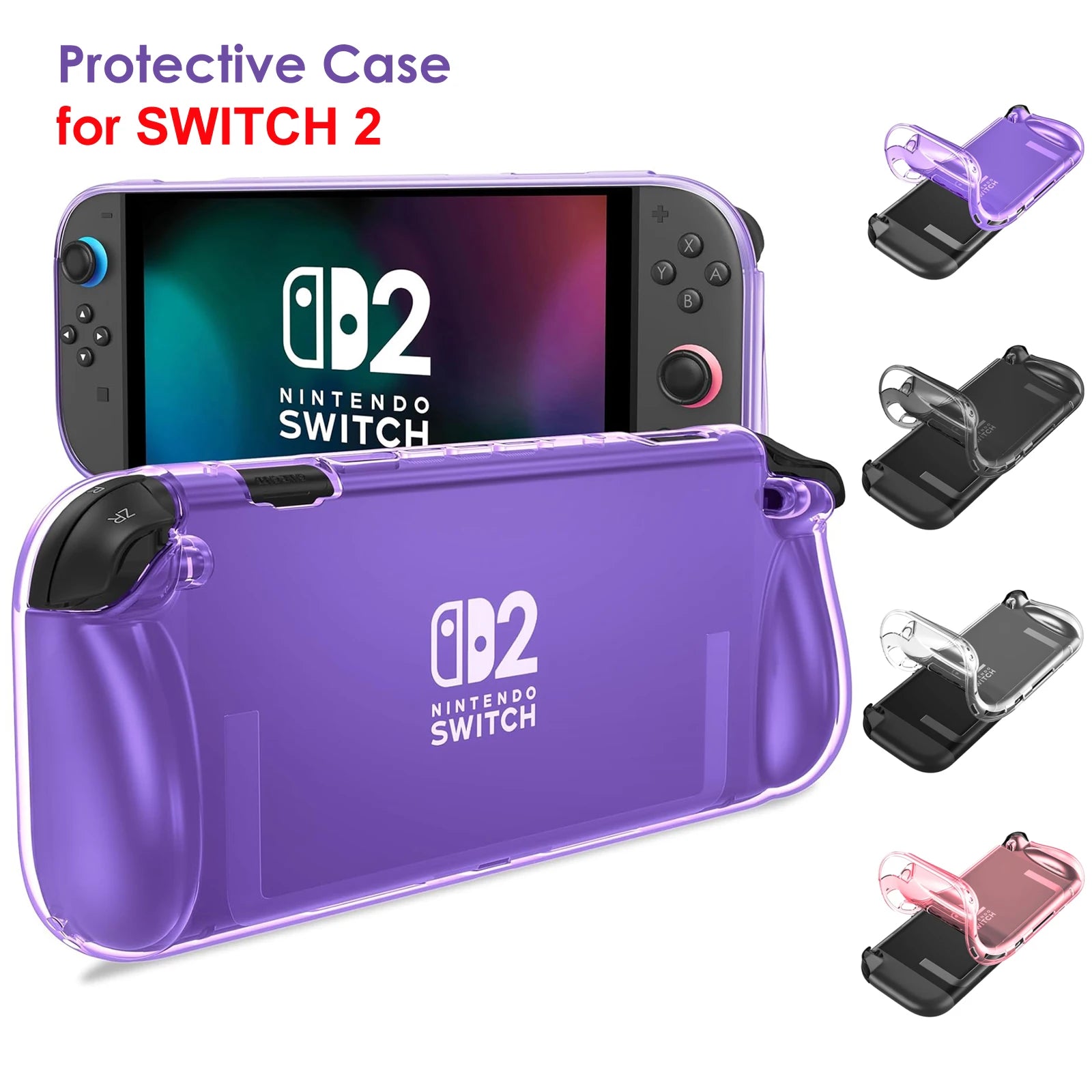 Protective Case for Nintendo Switch 2 with Ergonomic Grip - Smarsty