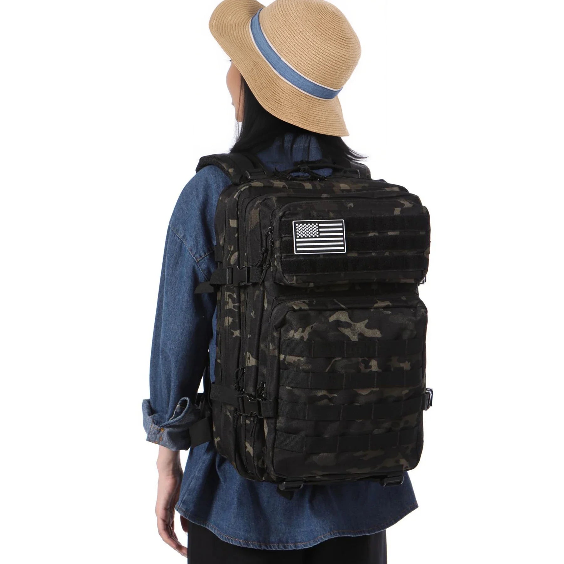 25L/50L Tactical Backpack Molle Bag Outdoor Bags Backpack for Hiking Camping Trekking Hunting Fishing GYM Bags Backpacks - Smarsty