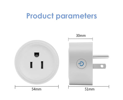 Tuya Smart Wifi Plug US Standard Wireless Outlet 10A Remote Control Smart Home Appliances Work With Alexa Google Home - Smarsty