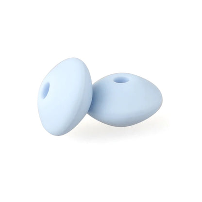 Silicone Beads 12mm Lentil Focal Beads Non Toxic Diy Set - Smarsty