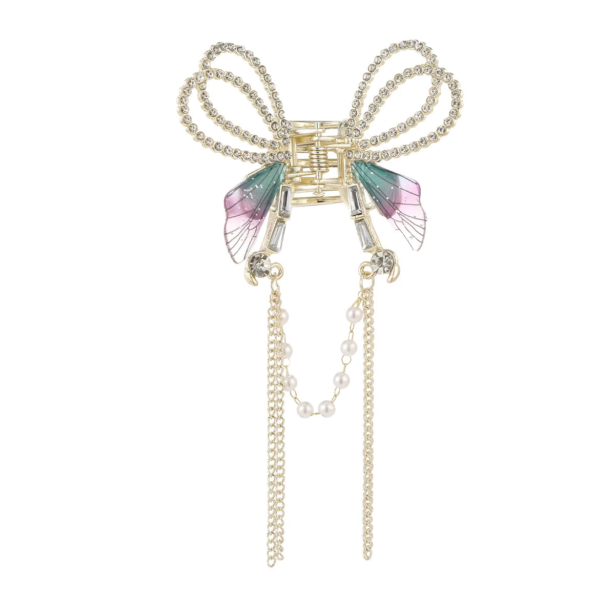Korean Pearl Butterfly Hair Claw Clip For Women Stylish - Smarsty