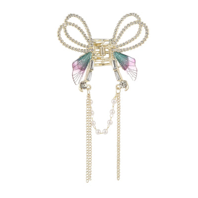 Korean Pearl Butterfly Hair Claw Clip For Women Stylish - Smarsty