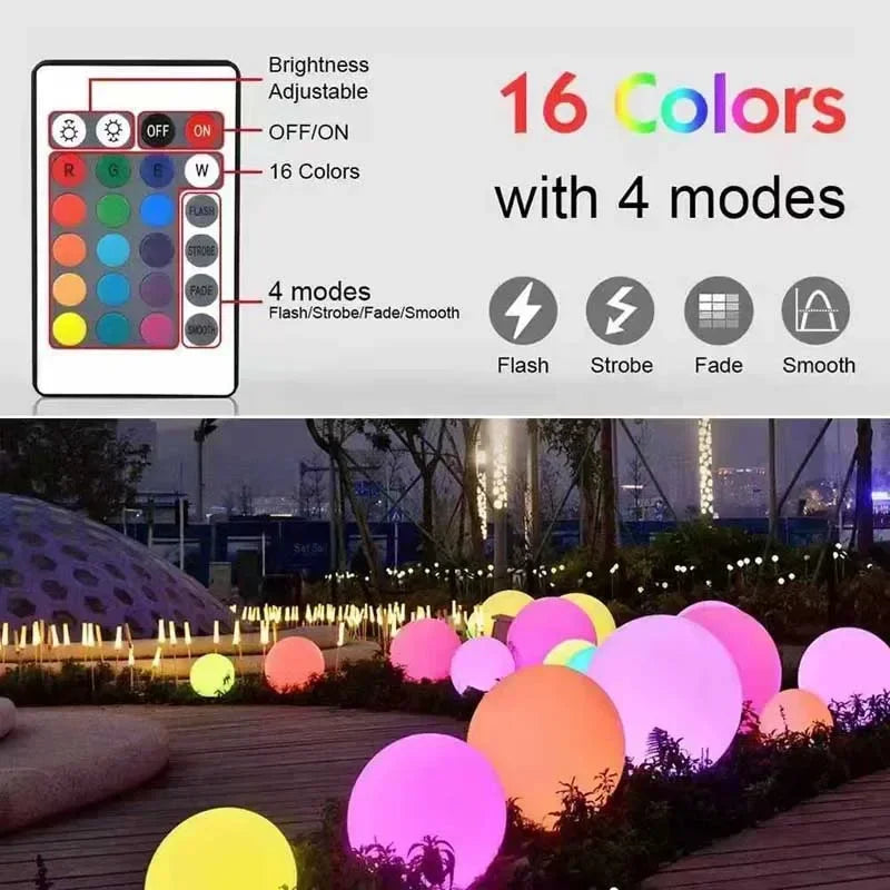 LED Ball Solar Lamp for Outdoor Garden Lighting - Smarsty