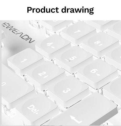 Silent All Metal 104 Key Keyboard For Office And Gaming