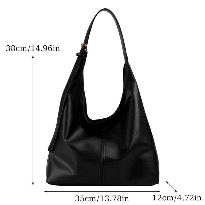 Large Tote Bag For Women Everyday Retro Simple Shoulder Bag - Smarsty