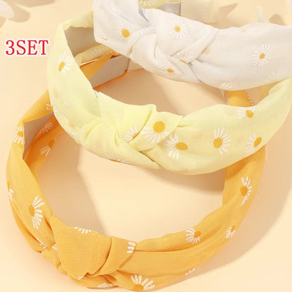 3 Pack Daisy Headbands For Girls Soft Comfortable Gift - Smarsty