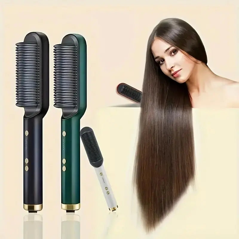2-in-1 Electric Hair Straightener and Curler Tool - Smarsty