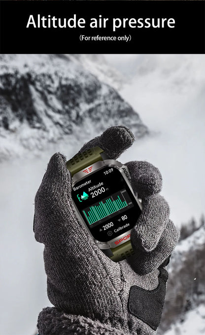 Waterproof Military GPS Smart Watch With Bluetooth Call - Smarsty