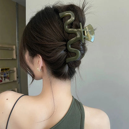 13cm Large Hair Clip For Thick Hair Strong Hold Transparent - Smarsty