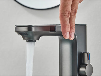 White Smart Sensor Basin Faucet with Digital Display - Smarsty