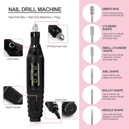 Electric Nail Sander Set for Professional Manicure - Smarsty