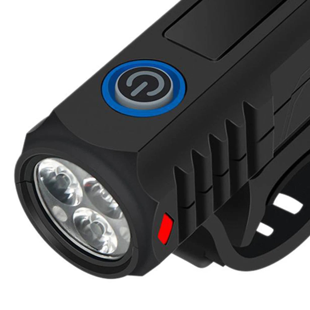 LED Cycling Front Light USB Charging Cycling Safety Front Lamp 3 Gears Bike Handlebar Flashlight Bicycle Accessories