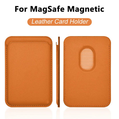 MagSafe Leather Wallet Case With Card Holder For iPhone - Smarsty