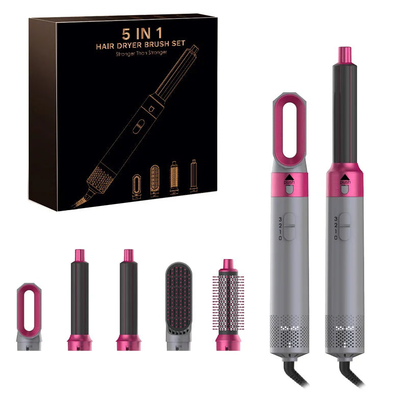 5 In 1 Hair Dryer Hot Air Comb For Styling - Smarsty