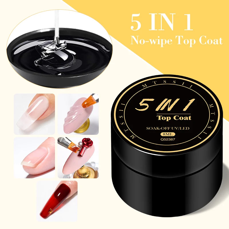 MTSSII 5 IN 1 No Wipe Top Coat Gel - Smarsty