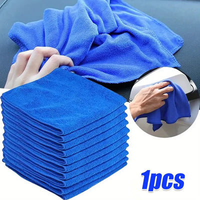 10Pcs Microfiber Towels Car Wash Drying Cloth Towel Household Cleaning Cloths Auto Detailing Polishing Cloth Home Clean Tools - Smarsty