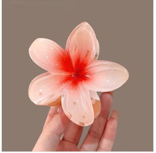 Hawaiian Gradient Hair Clips Flower Beach Vacation Style - Smarsty