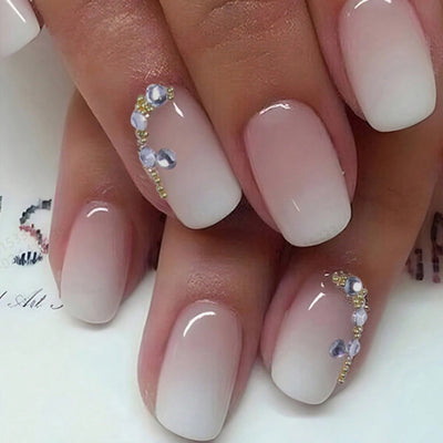 24PCS Pink Gradation Press On Nails for Summer Style - Smarsty