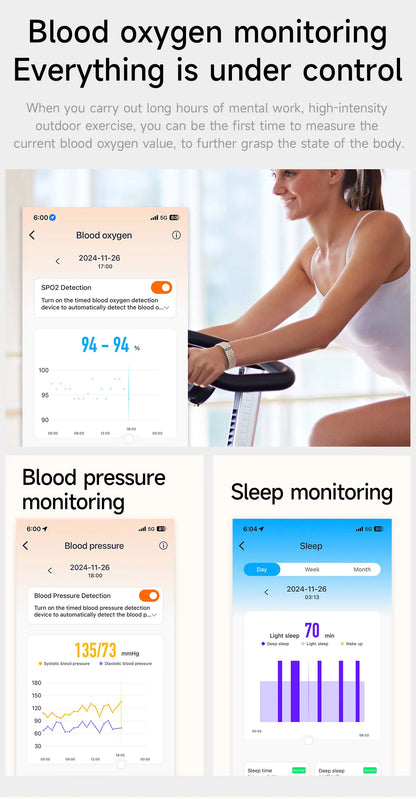 Men's Waterproof Smartwatch with Heart Rate Monitor - Smarsty