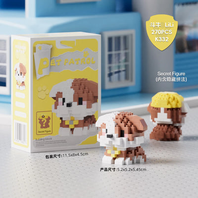Animal Small Particle Dog Cat  Mini Building Blocks DIY Assembly Brick Sets Educational Toys for Kid 10 To 12 Year Birthday Gift - Smarsty