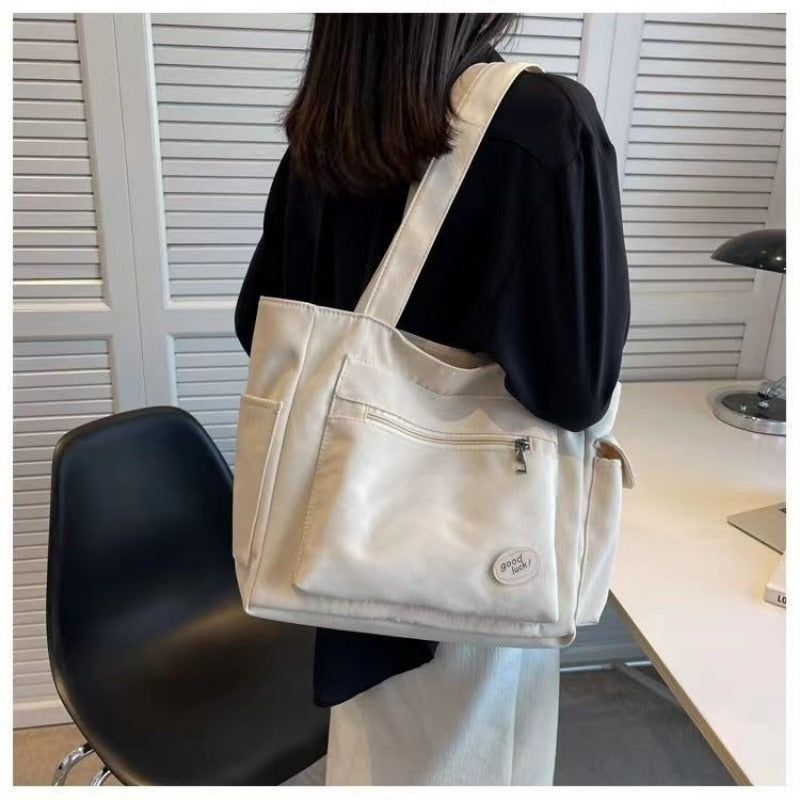 Women Canvas Tote Bag Large Capacity Shoulder Handbag - Smarsty