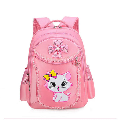 Cute Cat Printed Kids Backpack Waterproof School Bag - Smarsty