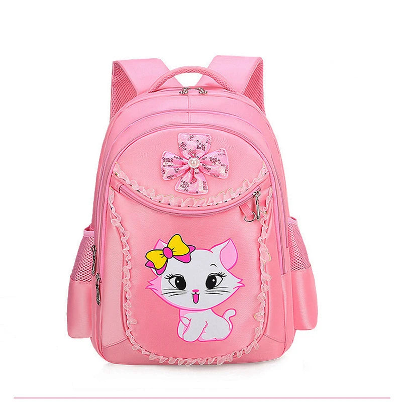 Cute Cat Printed Kids Backpack Waterproof School Bag - Smarsty