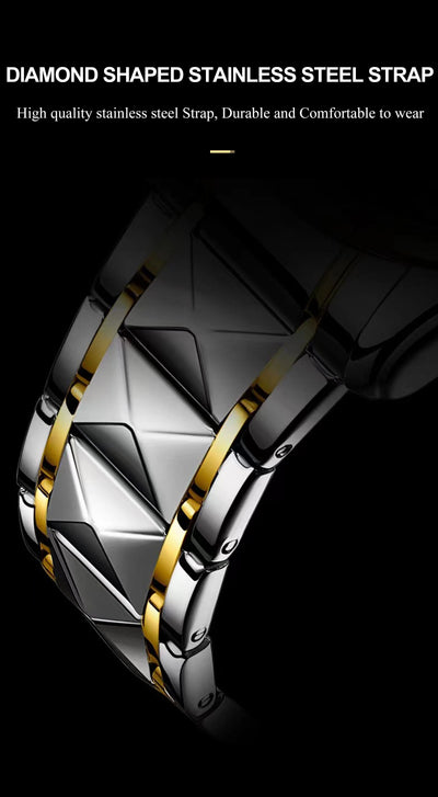 Luxury Waterproof Quartz Watch for Men with Luminous Dial - Smarsty