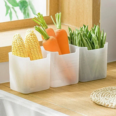 1/5PCS Refrigerator Storage Boxes Food Fresh Organizer Cold Storage Crisper Fruit Spice Food Container Boxes Home Kitchen Boxes by Smarsty